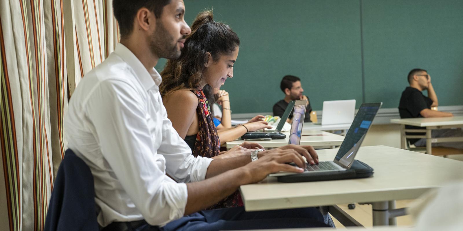 students in class