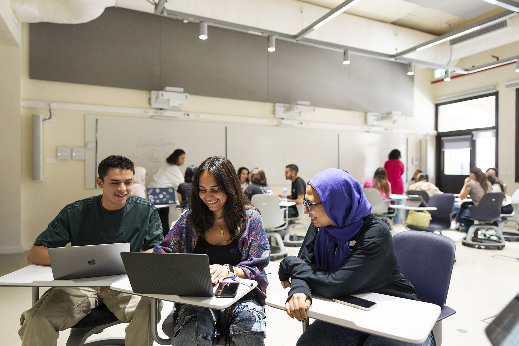 group of students working on project together