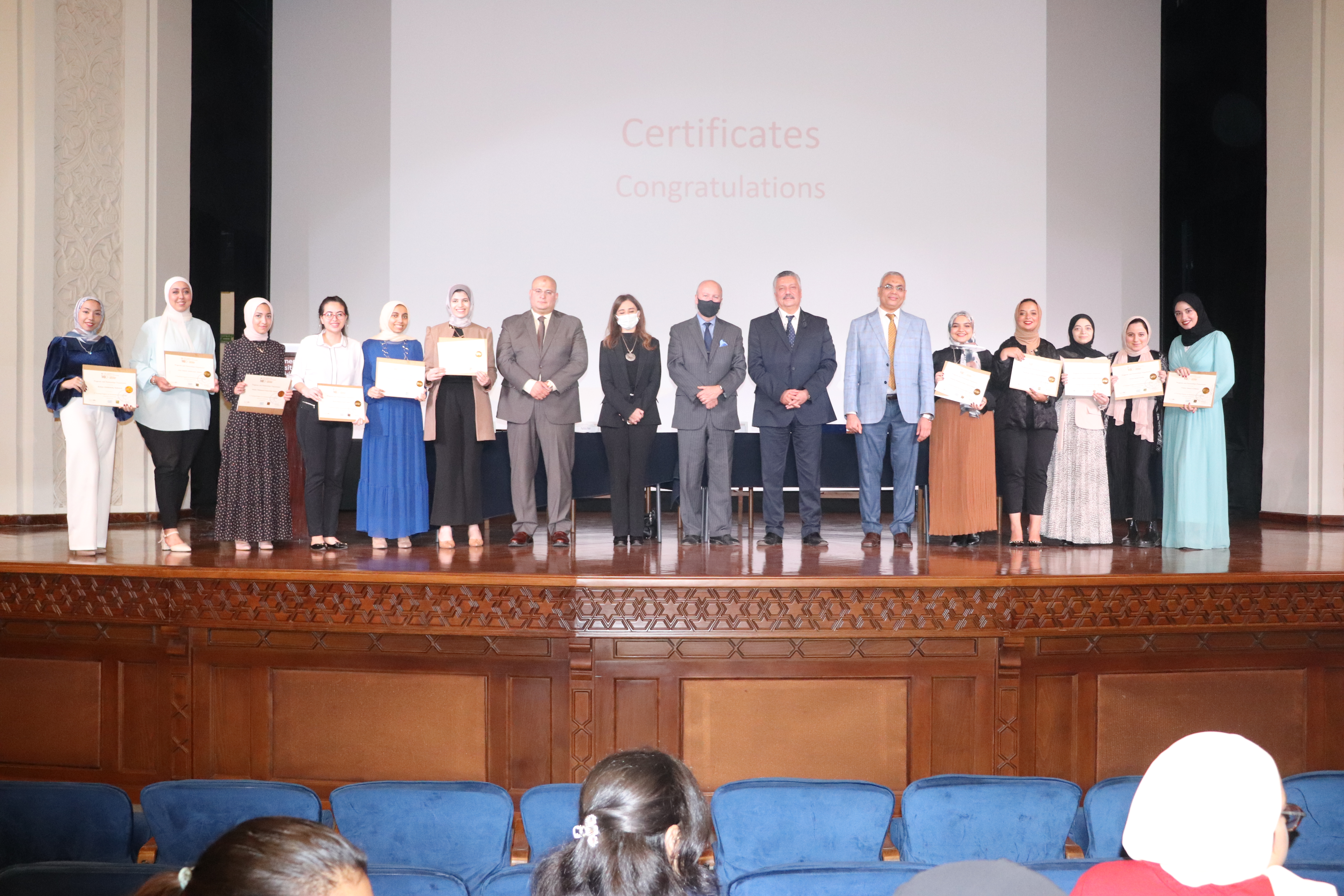 Group of people on stage