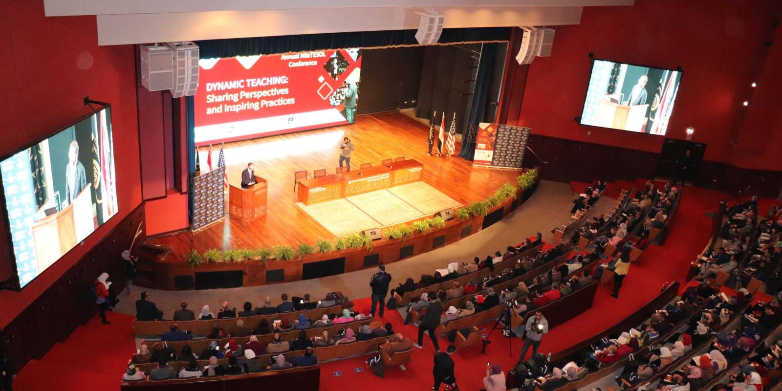 audience in a hall attending Nile Tesol Conference